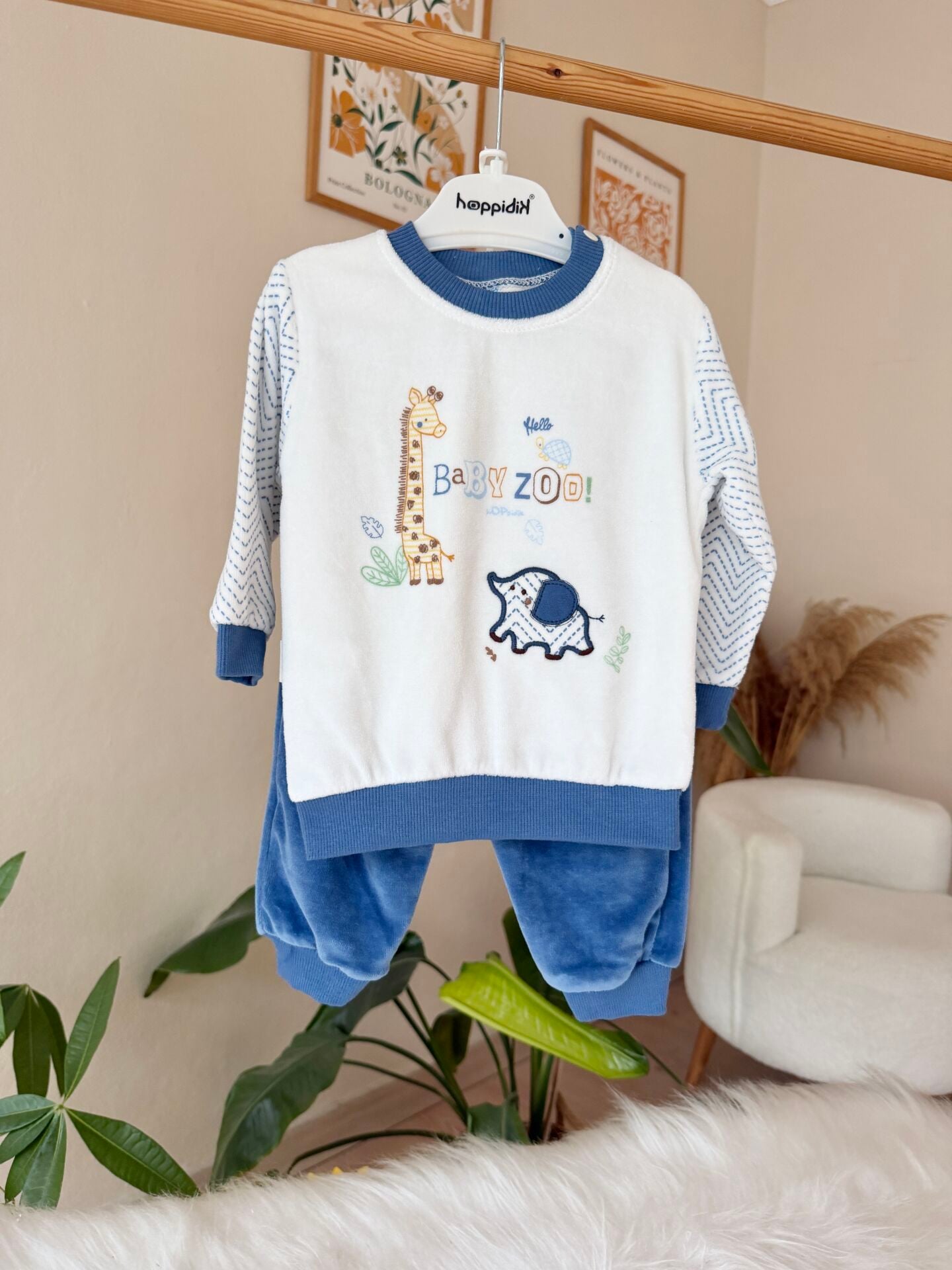 Baby zoo kadife takım