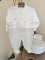 Sevimli desen gri tulum