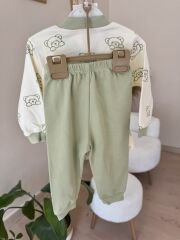 Yeşil ayıcık pijama takımları