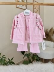 ÇİÇEK NAKIŞLI 3’lü takım