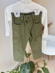 Yeşil ceketli 3’lü takım