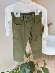 Yeşil ceketli 3’lü takım