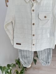 Keten müslin gömlekli 2’li takım