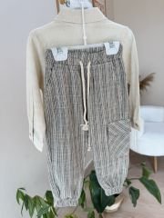 Keten müslin gömlekli 2’li takım