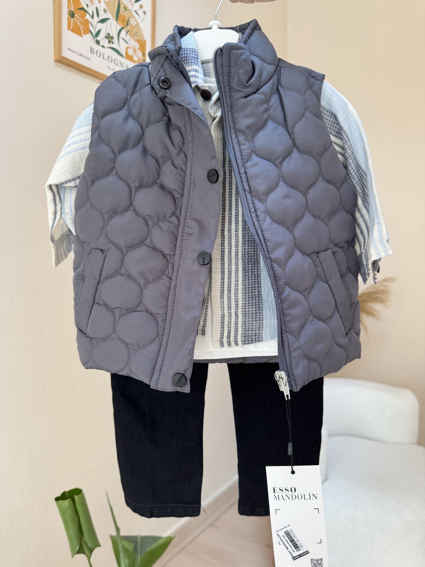 PREMİUM gri yelekli 4’lü takım