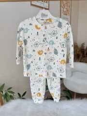 Renkli filler pijama takımı