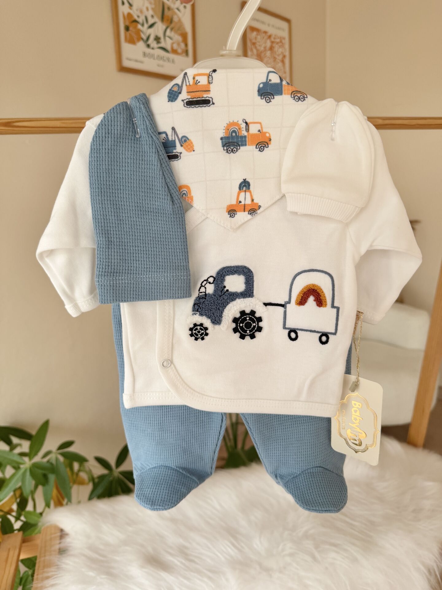 Mavi traktör 5’li set