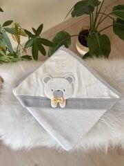 Gri ayıcıklı havlu