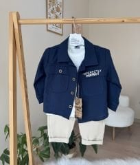 Lacivert gömlekli 3’lü takım