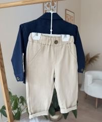 Lacivert gömlekli 3’lü takım