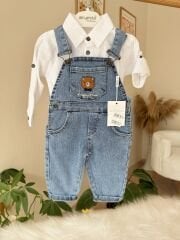 Beyaz gömlekli kot slopet