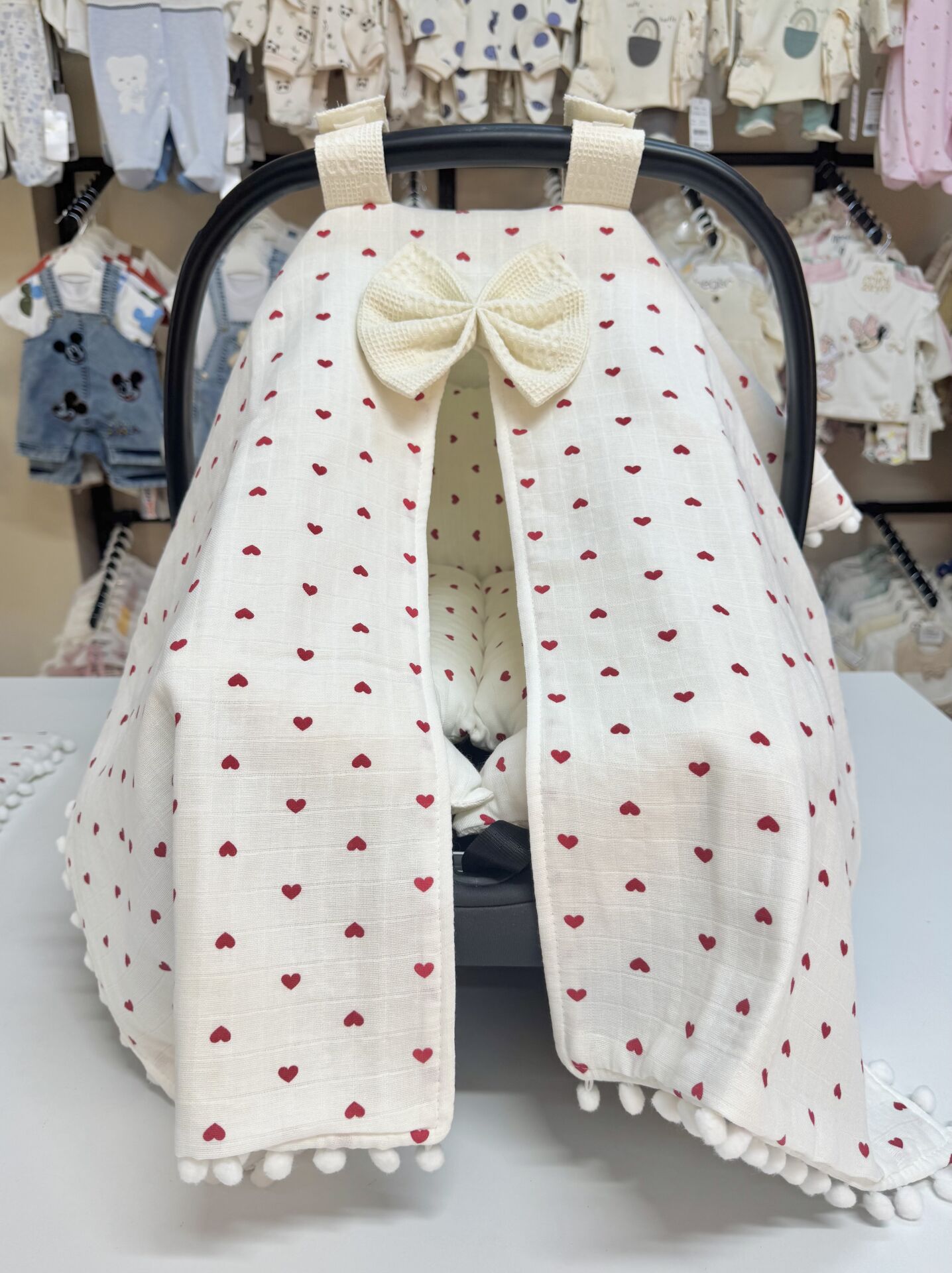 Kalp desenli Puset takımı