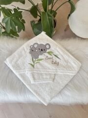 Koala havlu ve banyo kesesi