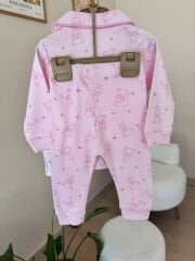 LÜX kalite pembe sevimli pijama takımı