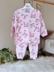 Pembe tavşan pijama takımı