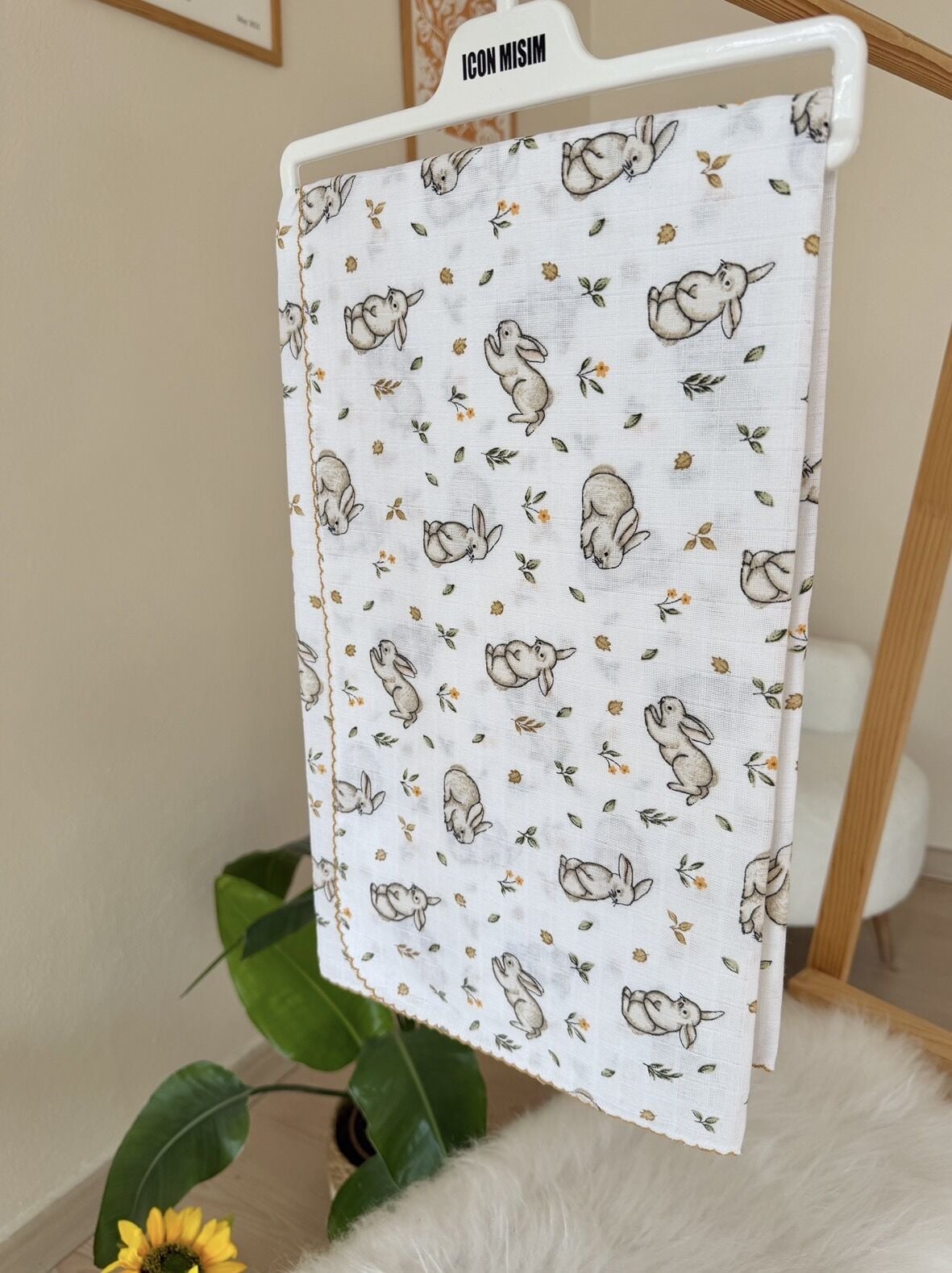 Tavşanlı müslin battaniye