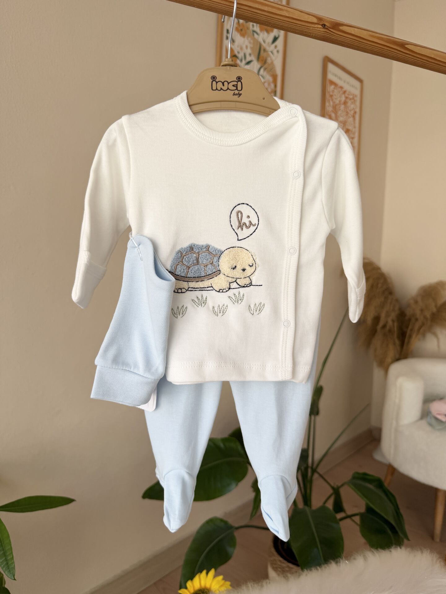 Mavi kaplumbağa 3’lü pratik takım
