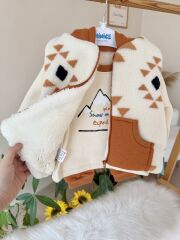 Dağcı model polar yelekli 3’lü takım