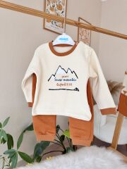 Dağcı model polar yelekli 3’lü takım