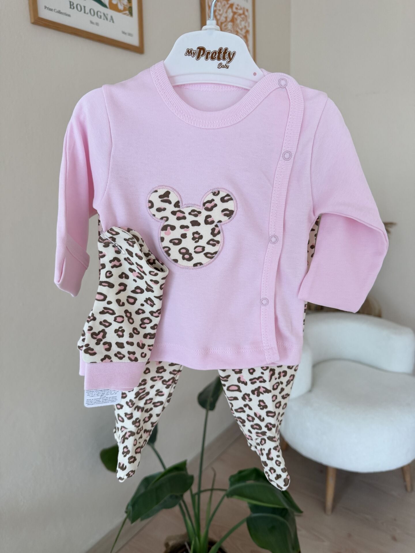 Pembe leopar 3’lü pratik takım