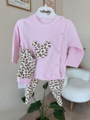 Pembe leopar 3’lü pratik takım