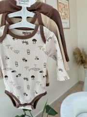 Mantarlı 3’lü çıtçıtlı badi set