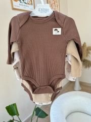 Mantarlı 3’lü çıtçıtlı badi set
