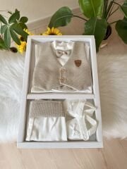 Kahve papyonlu set