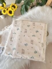 Organik Roccon family 6’lı battaniyeli set