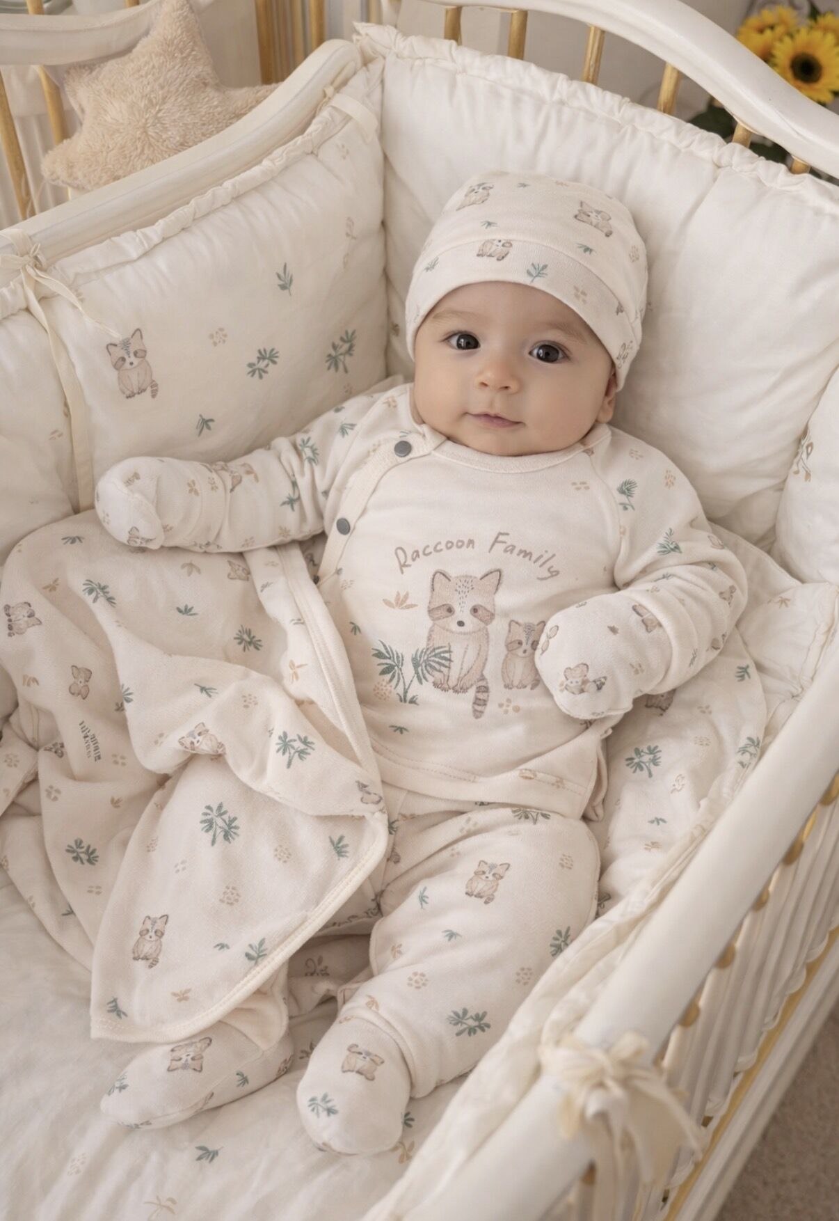 Organik Roccon family 6’lı battaniyeli set