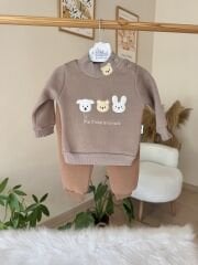 PREMİUM ayıcık yelekli 3’lü takım