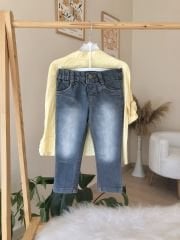 Sarı kareli gömlekli 3’lü takım