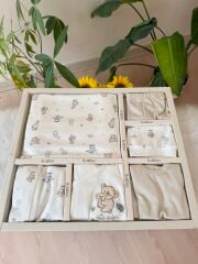 Bej cute safari 10 parça hastane çıkış set