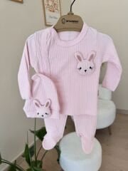 Pembe tavşan 3’lü takım