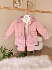 PREMİUM kürklü ceketli 3’lü takım