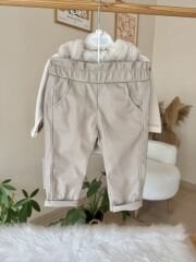 PREMİUM deri yelek ve pantolonlu 3’lü takım