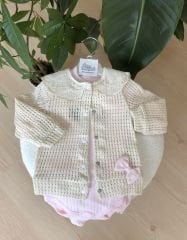 Yaka detaylı tasarım hırkalı 3’lü takım