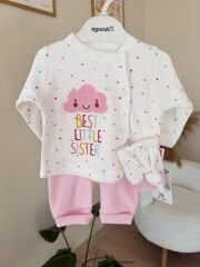 Pembe bulut puanlı 3’lü takım