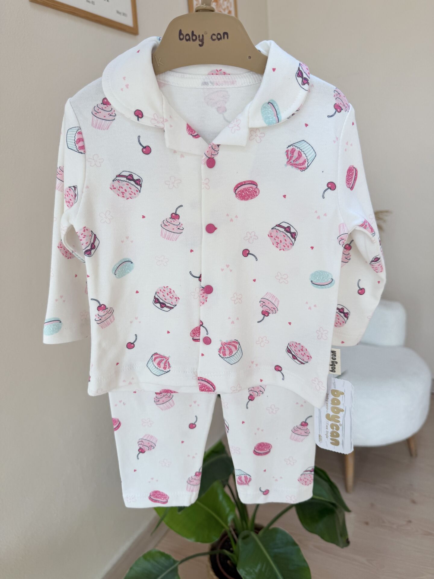 Lüx kalite cupcake pijama takımı