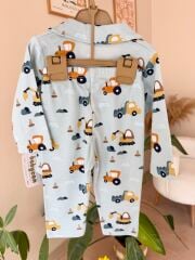 Mint arabalı pijama takımı