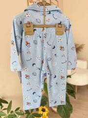 Lüx kalite mavi gezegenli pijama takımı
