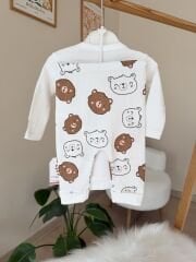 Kahve ayıcık badili 2’li takım