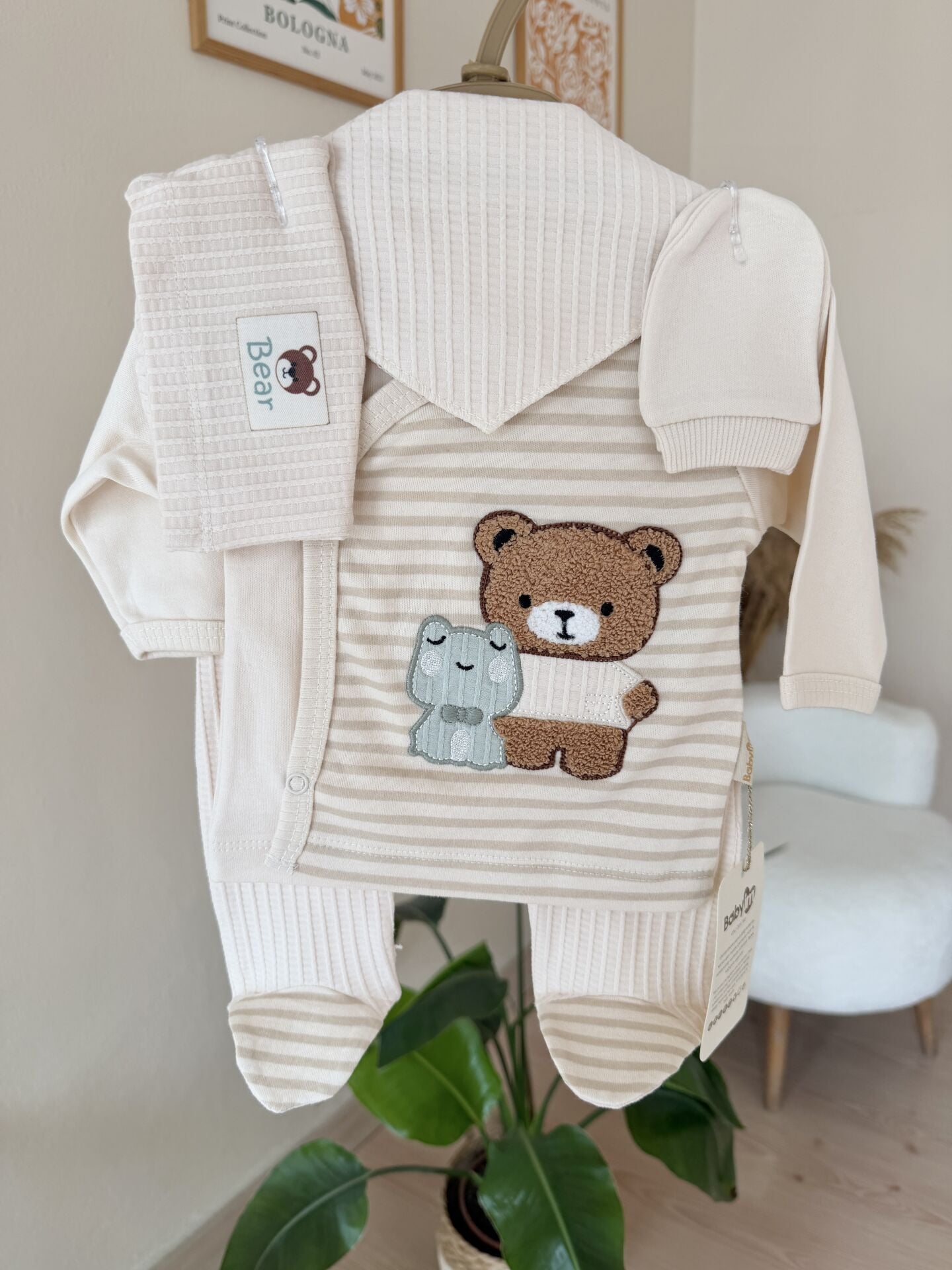 Bej sevimli ayıcık 5’li set