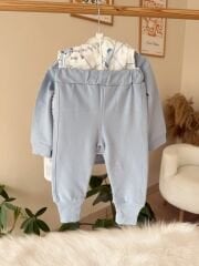 Mavi ayıcık şişme yelekli 3’lü takım