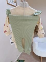 Yeşil sevimli desen bandanalı 2’li Badili takım