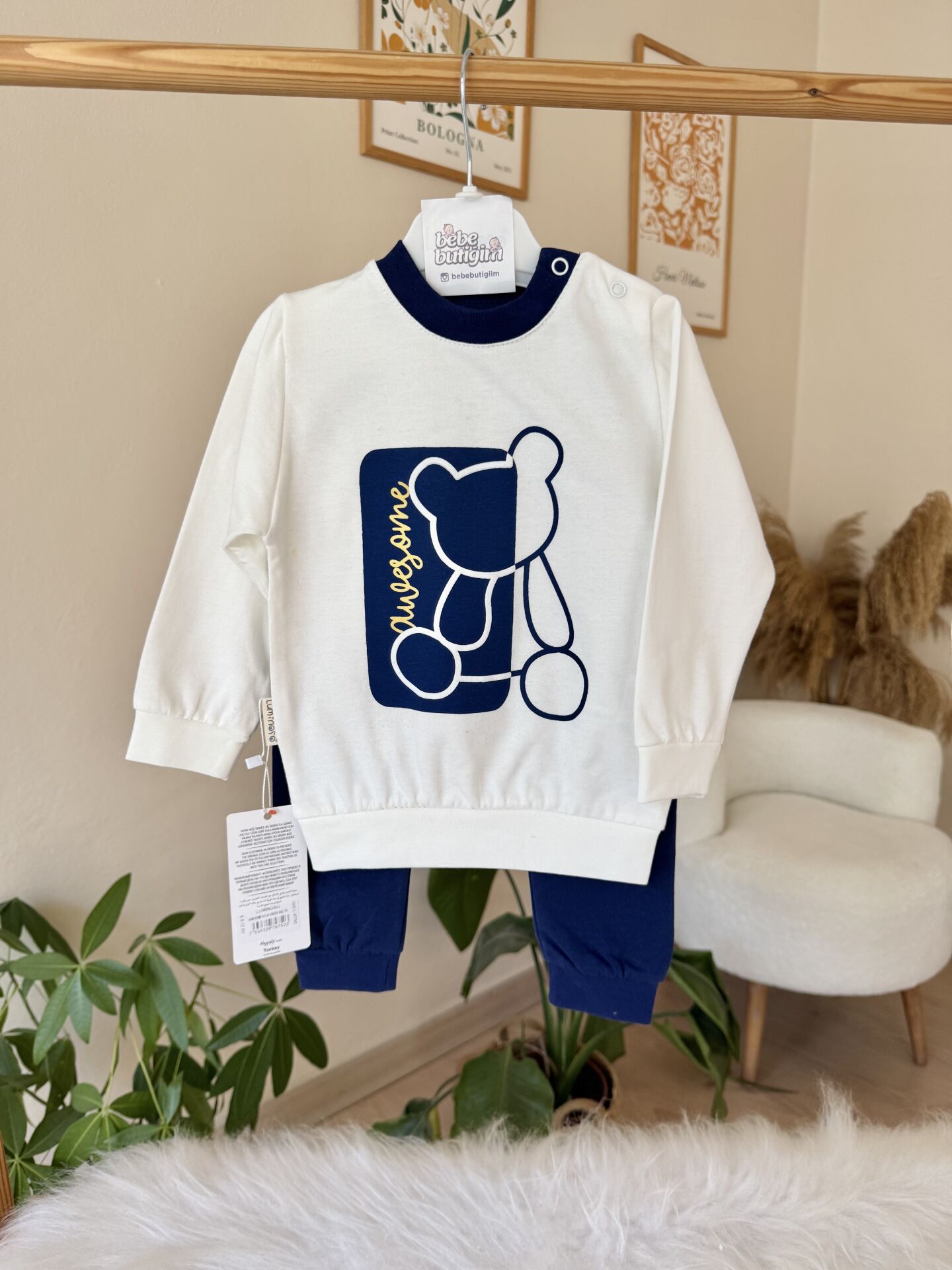 Mavi ayıcık mevsimlik 2’li takım