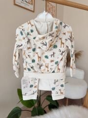 Safari hırkalı 3’lü takım