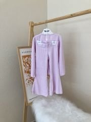 Lila büzgülü takım