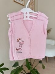 Pembe zürafa kapitone yelek