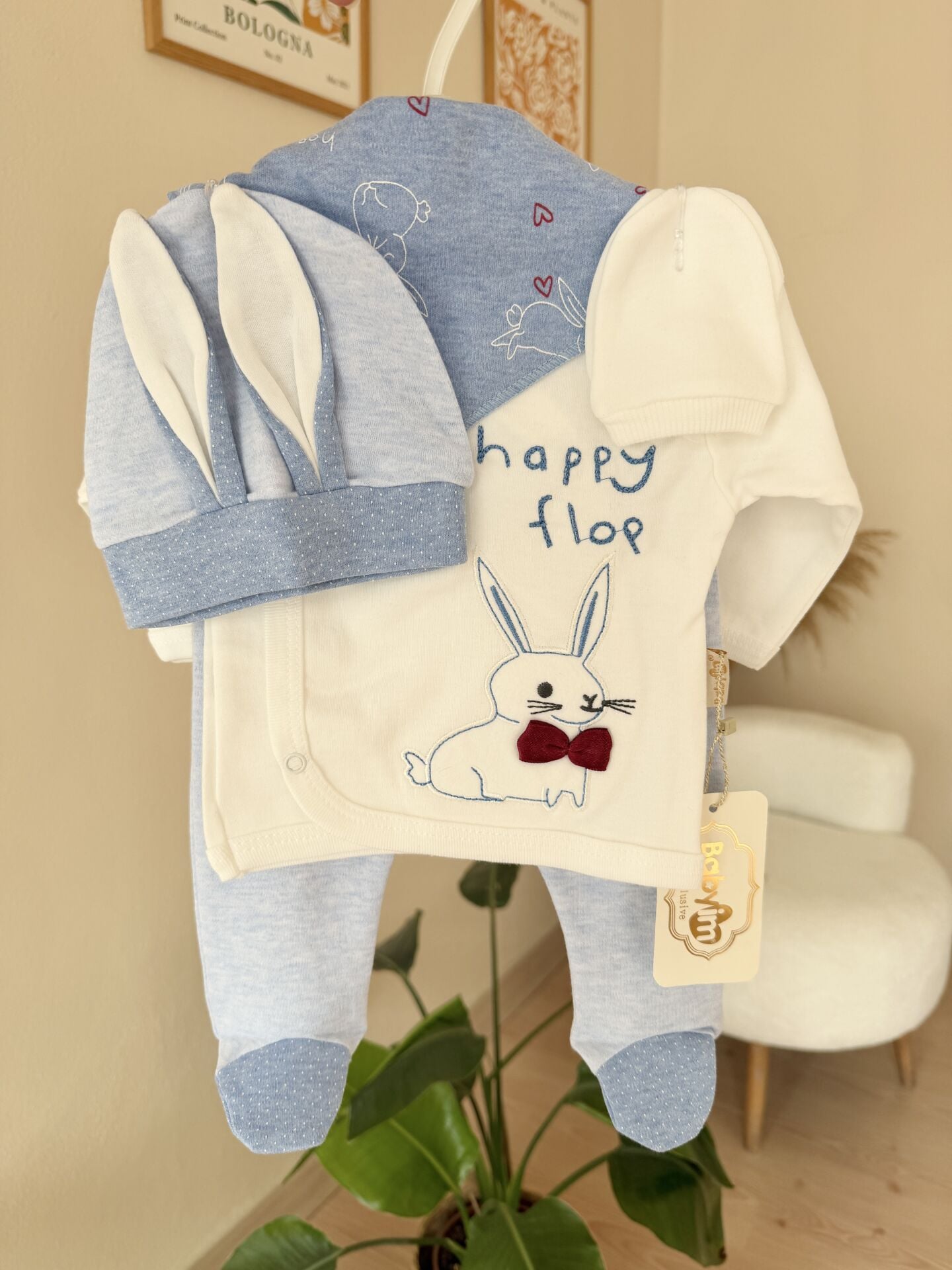 Tavşan detaylı 5’li set